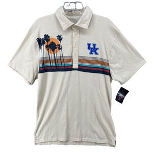 NWT Wes and Willy Polo Mens Sz XL University of Kentucky Island Polo Light Beige